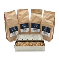Räucherbox Set 250 g – Räucherspäne inkl. Smokerbox gelocht