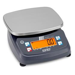 Tischwaage FPB – 3 bis 30 kg, IP68/IP69K, Edelstahl-Wägeplatte, Akku & Netzteil