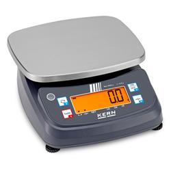 Tischwaage FPB – 3 bis 30 kg, IP68/IP69K, Edelstahl-Wägeplatte, Akku & Netzteil