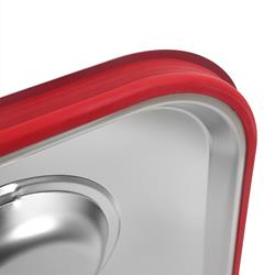 GN-Deckel Edelstahl mit Silikon-Dichtung für GN-Behälter 1/1