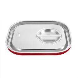 GN-Deckel Edelstahl mit Silikon-Dichtung für GN-Behälter 1/3