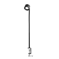 Schraubklammer mit flexiblem Arm, Metall, Höhe 64 cm
