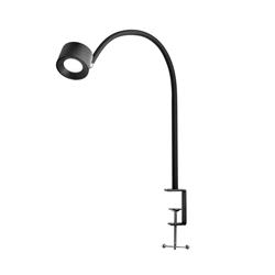 Schraubklammer mit flexiblem Arm, Metall, Höhe 64 cm
