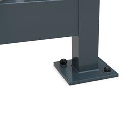 Überdachung Set aus Stahl, 4195 x 2165 x 2510 mm