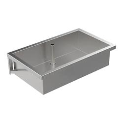 Arbeits-/Mehrzweckbecken wandhängend mit Standrohrventil 1000 mm