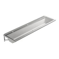 Wandhängende Waschrinne Edelstahl 2100 mm – 3 Waschplätze