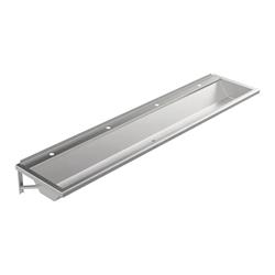 Wandhängende Waschrinne Edelstahl 2400 mm – 4 Waschplätze