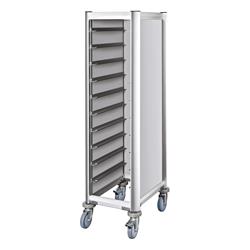 Tablettwagen aus Alu-Profile mit MDF-Seitenteilen