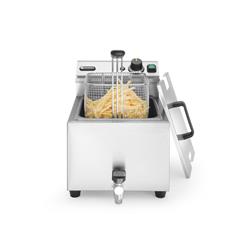 Fritteuse 8 l mit Ablasshahn