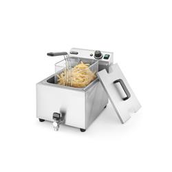 Fritteuse 8 l mit Ablasshahn