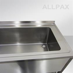 wastafel 1600 mm met XXL spoelbak