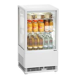 Mini Kühlvitrine 58L, weiß