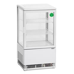 Mini Kühlvitrine 58L, weiß