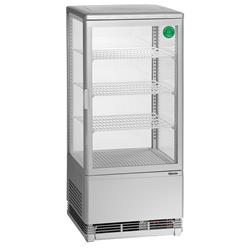 Mini-Kühlvitrine 78L, silber