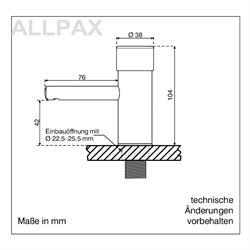Verchroomde zeepdispenser voor wastafelmontage