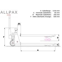 Ravas Handpallettruck R-1100