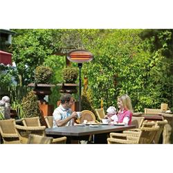 Terrasverwarmer terras met familie