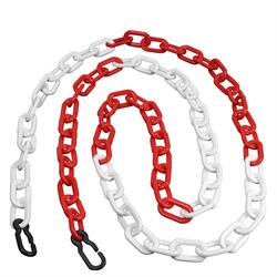 Kunststoffkette Pollux rot-weiss, 3 m