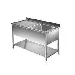Spültisch Länge 1000 x Tiefe 700 mm, Becken links
