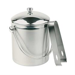 Eiseimer doppelwandig ca. Ø 12 cm, Höhe 14 cm, Edelstahl