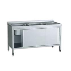 Spülschrank Länge 1800 x Tiefe 700, 2 Becken