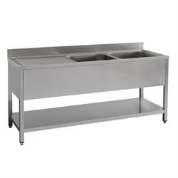 Gastro Spültisch 2 Becken