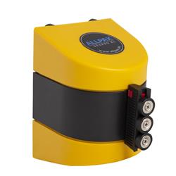 STOPPO XL Magnet Absperrband ausziehbar Wandmontage gelb schwarz 10 m, Kassette gelb