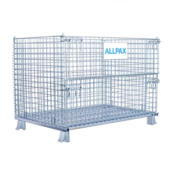 Gitterbox XL LxBxH 1200 x 800 x 900 mm, faltbar, verzinkt