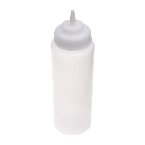 Quetschflasche PE, weiß, mit Schraubdeckel, 6 Stück