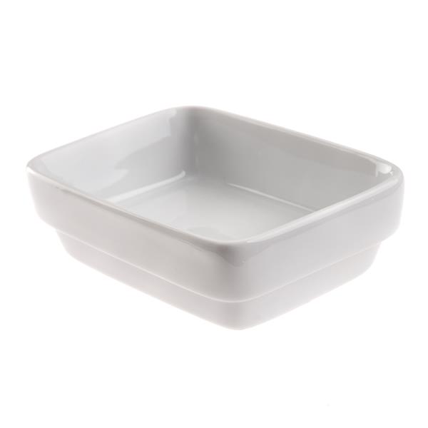Schale aus Porzellan eckig, 0,15 l, 6er Set
