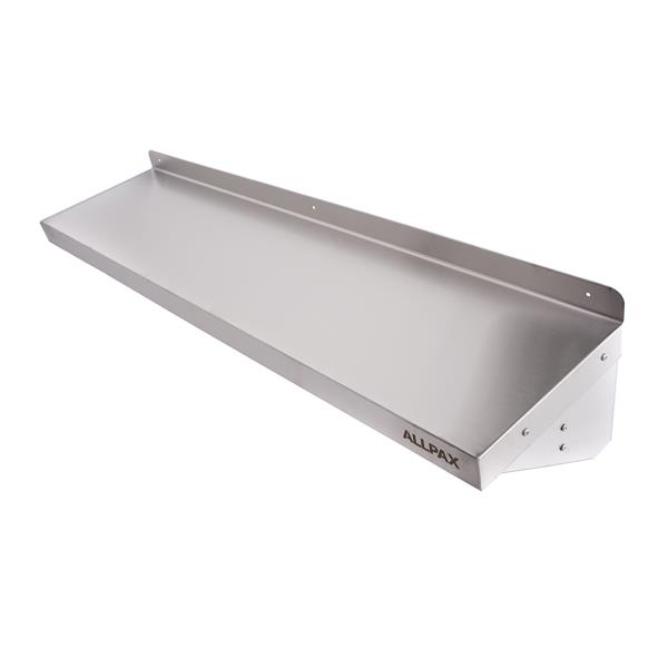 Edelstahl Wandregal 1 Boden, 120 x 30 cm