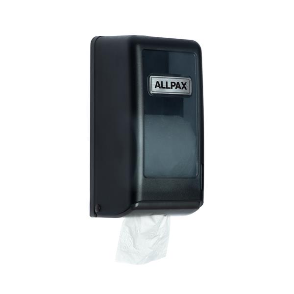Toilettenpapierhalter Kunststoff 2 Rollen, schwarz