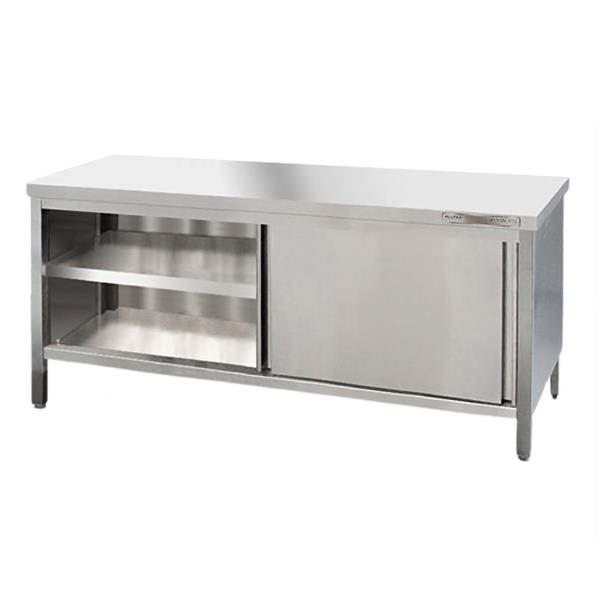 Edelstahl Arbeitsschrank 280 x 60 cm