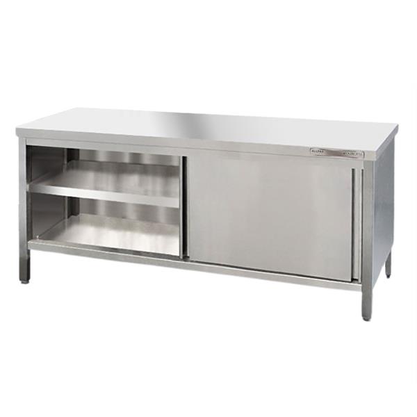 Edelstahl Arbeitsschrank 290 x 60 cm