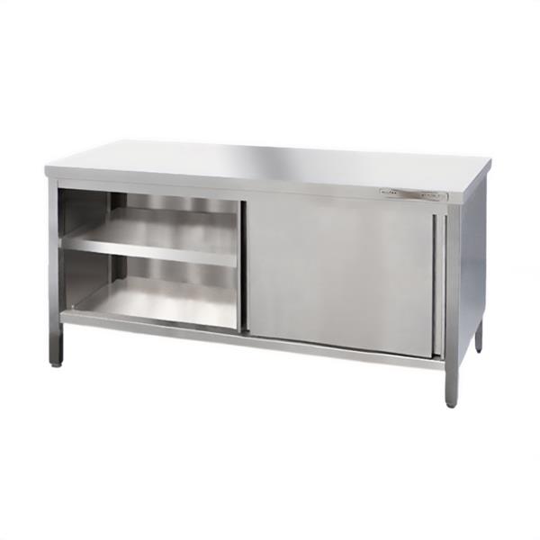 Edelstahl Arbeitstisch 250 x 80 cm