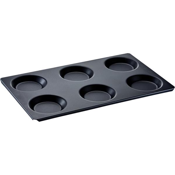 Backblech/Muldenblech für 6 Eier, GN1/1