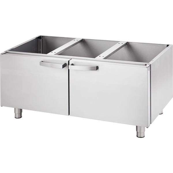 Geschlossener Unterbau, mit Flügeltür