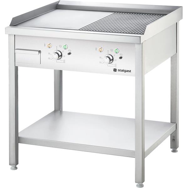 Elektro-Griddleplatte 800x700 mm mit offenem Unterbau