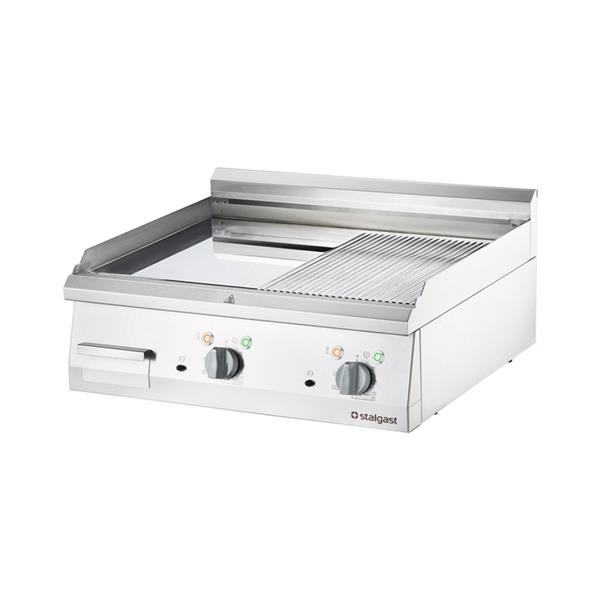 Verchromte Elektro-Griddleplatte 800x700 mm