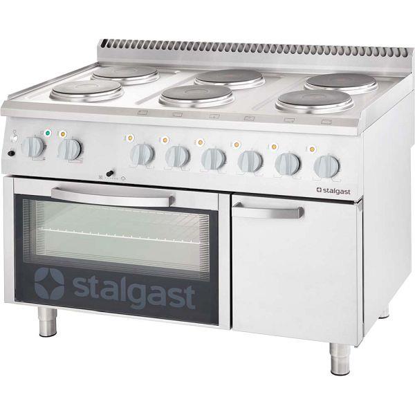 Elektro-Herd mit 6 Kochplatten und Backofen GN 2/1 oder GN 1/1, Serie 700 ND