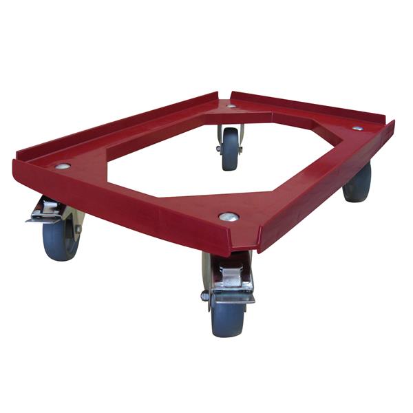 Transportroller 600x400 mm ABS rot