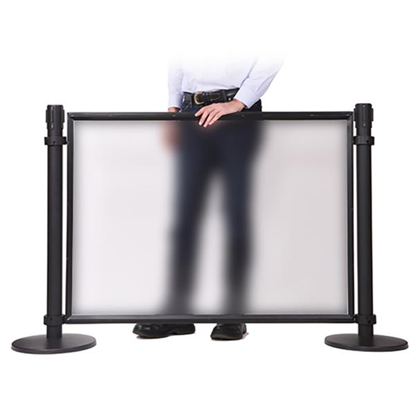Trennwand, milchig, 1260 x 864 mm für Abgrenzungsständer