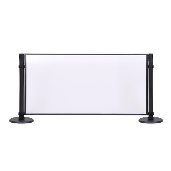 Trennwand, milchig, 1850 x 864 mm für Abgrenzungsständer