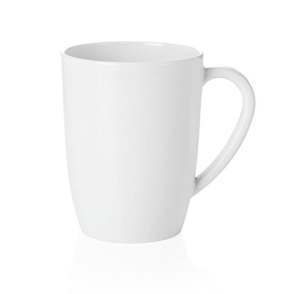 Melamin Kaffeebecher weiß Ø 0,35 L, 12er Set
