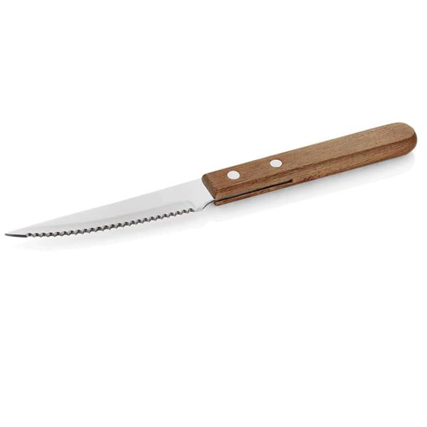 Steakgabel Holzgriff, 21 cm, 12er Set
