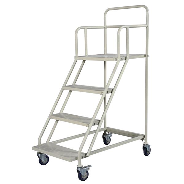 Lagerleiter mit Plattform, 1000 mm Plattformhöhe