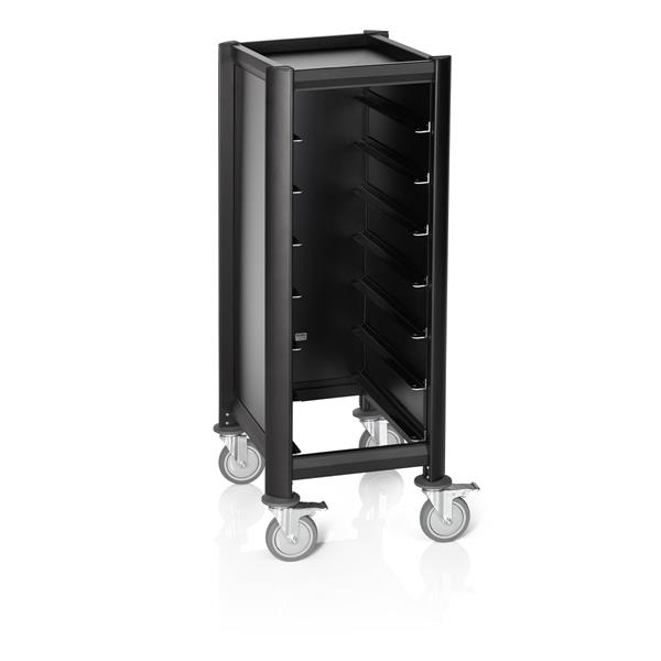 Tablettwagen Mensa Black für 7 GN-Tabletts