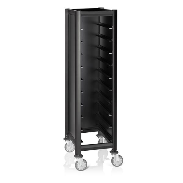 Tablettwagen SINGLE Mensa Black für 10 GN-Tabletts