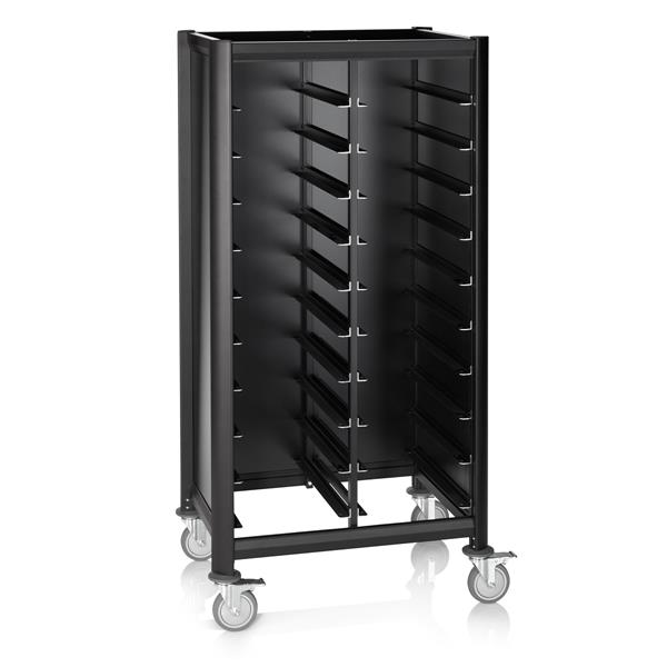 Tablettwagen Mensa Black für 2 x 10 GN-Tabletts