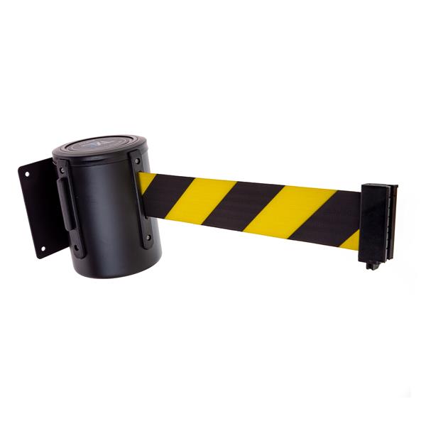 STOPPO Abgrenzungsband zur Wandmontage 10,6 m - Schwarz